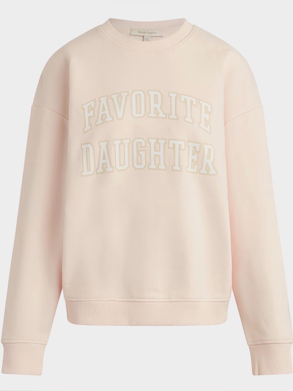 Favorite Daughter Pale Pink 'Favorite Daughter' Crewneck Sweatshirt